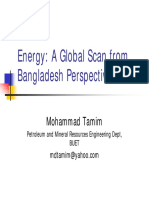 Energy: A Global Scan From Bangladesh Perspective: Mohammad Tamim