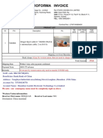 Proforma Invoice: 7492601 Drager Spo2 Cable # 7492601 Procal + Intermediate Cable, 2 M (6.6 FT) 1 195 195