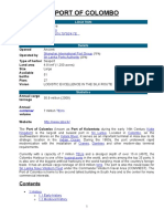 Port of Colombo: Coordinates Un/Locode