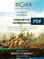 WASTE-TO-ENERGY Information Memerandum DT 12 Apr, 2020