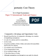 The Opportunity Cost Theory