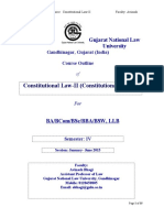 Course Outline - Constitutional Law-II