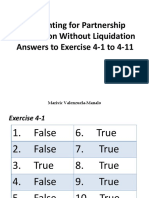 Chapter 4 Partnership Dissolution Without Liquidation ANSWERS To EXERCISE 4-1 To 4-11 PDF