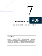 Pronósticos Financieros en Proyectos de Inversión