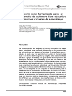 El Scorm Como Herramienta para El Desarrollo de Software Libre Educativo en Entornos Virtuales de Aprendizaje