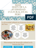 Origen de La Diversidad Cultural en El Perú