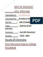 Assignment of Zoology PDF