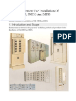 Method Statement For Installation of Electrical DB, SMDB and MDB Panelboards