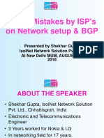 Basic Mistakes by ISP's On Network Setup & BGP