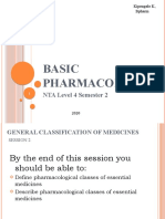 Basic Pharmacology: NTA Level 4 Semester 2