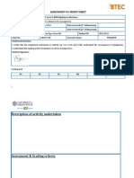 Assignment 01 Front Sheet: Unit Number and Title Unit 31: Statistics For Management