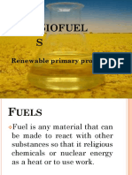 Iofuel S: Renewable Primary Products