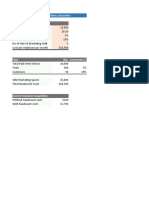 Simple Cost of Customer Acquisition Calculation Input Variables