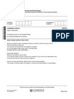 Cambridge International Examinations Cambridge International General Certificate of Secondary Education