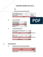 Costos Por Procesos Productivos Harinera Del Sur