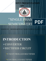 Single Phase Semi Converter