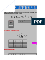 Coeficiente de Actividad en Solucione Electroliticas