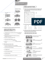 Vocabulary Worksheet: Places in Town Irregular Past Tense