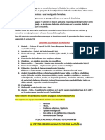 Esquema Del Informe Estadístico