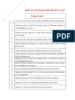 M. Tech Project List