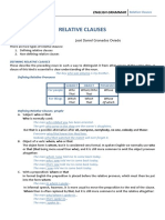 Relative Clauses: English Grammar