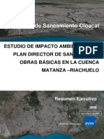 Resumen - Ejecutivo Estudio de Impacto Ambiental Sistema Riachuelo (2008)