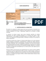 Carta Descriptiva