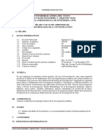 Silabo Metodologia Investigacion 2019-II