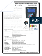 Earth Resistance Soil Resistivity Tester 2 / 3 / 4 Wire Model KM 1320