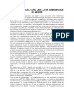 Matrimonio Igualitario Una Lucha Interminable en México