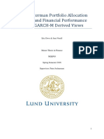 Black-Litterman Portfolio Allocation Stability and Financial Performance With MGARCH-M Derived Views