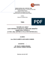 Ejemplo de Una Reseña - Lecciones Particulares de Diseño Arq - Arturo Palacios PDF