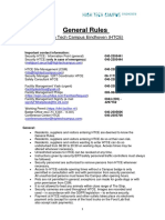 General Rules: High Tech Campus Eindhoven (HTCE)