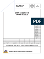 Data Sheet For Spray Nozzle