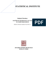 Indian Statistical Institute: Students' Brochure