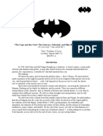 Batman Syllabus For 2010 Rice University Course