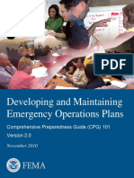 Comprehensive Preparedness Guide 101, Version 2.0: Developing and Maintaining Emergency Operations Plans