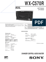 Sony WX-C570R CHANGER Service Manual