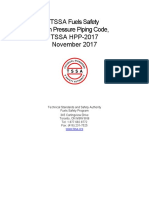 TSSA Fuels Safety High Pressure Piping Code, TSSA HPP-2017 November 2017