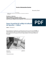 Sensor de Posición Del Varillaje de Inclinación (Monitor Del Operador) - Calibrar