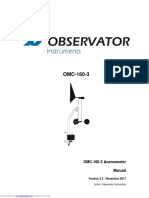 OMC-160-3 Anemometer Manual: Version 3.2 - November 2017