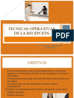 4 Tecnicas Operativas de La Recepción