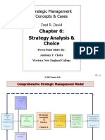 6A Strategy Analysis and Choice