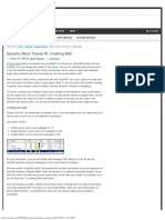 AutoCAD Dynamic Block Tutorial - Stretchable Wall - CAD Notes PDF