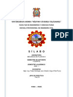 Silabo 2020 - I Mec de Fluidos Ii Puno Seccion A