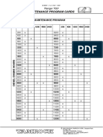 Maintenance Program Cards