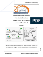 Duhok Polytechnique University Petrochemical Department Catalyst Science and Technology Lecturer: DR Farhad M. Ali 2020-2021