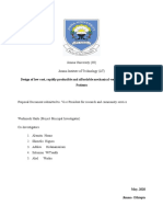 Design of Low Cost, Rapidly Producible and Affordable Mechanical Ventilator For COVD-19 Patients