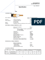 Specification: 7/8" Coaxial Cable Type RF 7/8"-50 RF 7/8"-50BHF Construction