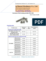 M12-M30 Bolts Making Project - Huarui Sally Wu